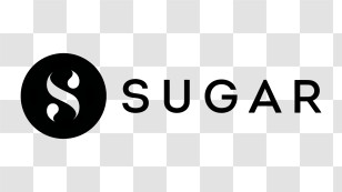 Sugar Cosmetics Logo - SUGAR Logo Black Circle Wordmark Transparent PNG