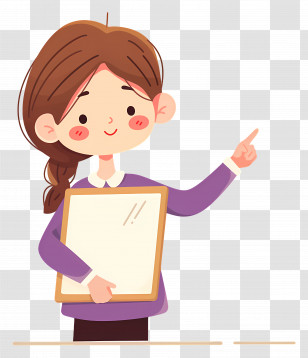 Teacher Education - Teacher Pointing At Board Transparent PNG
