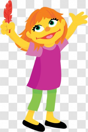 Sesame Street - Meet Julia - Costume Pleased Transparent PNG