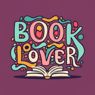 Book Lover - Colorful Book Lover Illustration With Open Book Transparent PNG