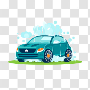 Car Wash - Car Wash With Soap And Bubbles Transparent PNG