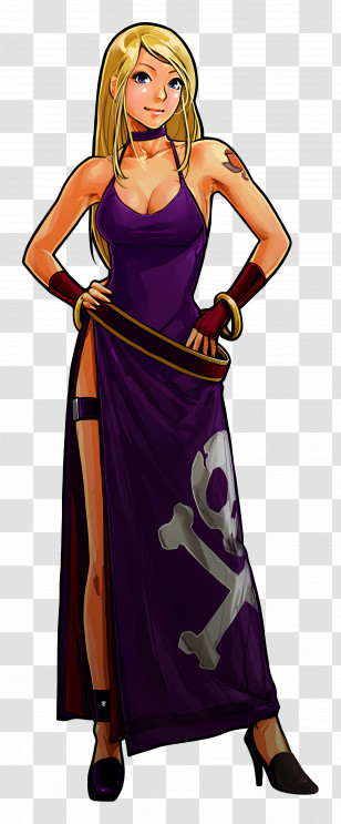 Bonne Jenet - Cartoon Woman In Pirate Dress Transparent PNG