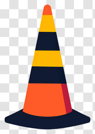 Traffic Cone - Traffic Safety Cone Transparent PNG