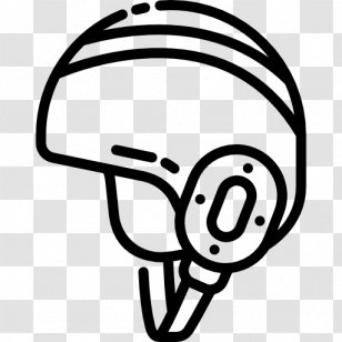 American Football Helmets Line White Clip Art - Sports Equipment - Water Polo Transparent PNG