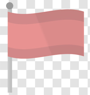 Icon - Pink Waving Flag Icon Transparent PNG
