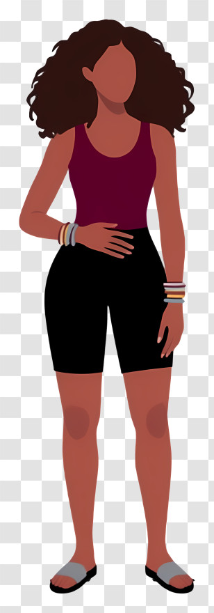Woman Full Body - Casual Woman With Bracelets Transparent PNG