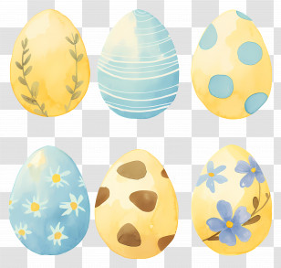 Easter Eggs - Decorated Easter Eggs For Festive Celebration Transparent PNG