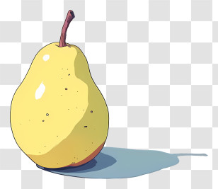 Pear - Yellow Pear Fruit Illustration Transparent PNG