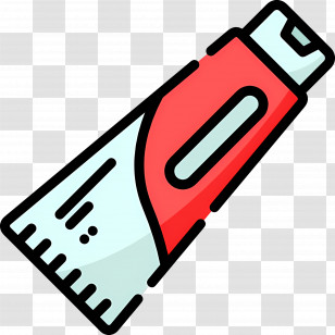 Toothpaste - Red And White Tube Icon Transparent PNG