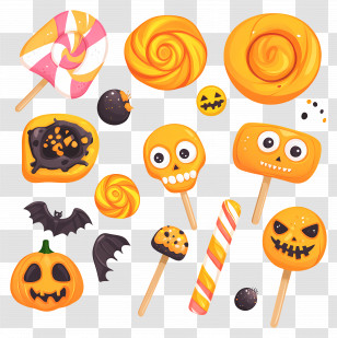 Halloween Candy - Halloween Themed Candy Collection Transparent PNG