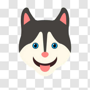 Cartoon Cat - Cute Dog Face Icon Transparent PNG