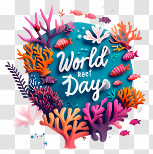 Marine Environment - World Reef Day Coral Reef Illustration Transparent PNG