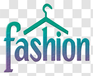Fashion Logo - Fashion Text With Hanger Transparent PNG