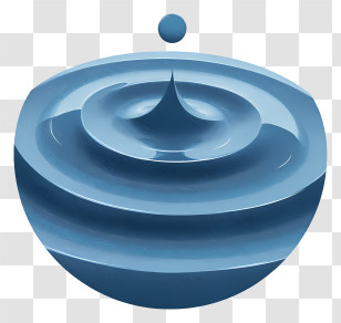 Water Ripple - Blue Water Drop Splash Transparent PNG