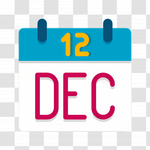 December - December 12 Calendar Date Transparent PNG