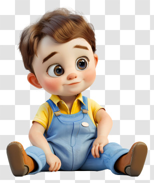 Infant Baby - Adorable Cartoon Boy Illustration Transparent PNG