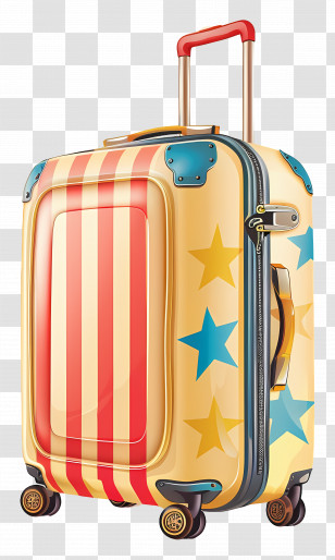 Travel Suitcase - Colorful Suitcase For Travel Transparent PNG