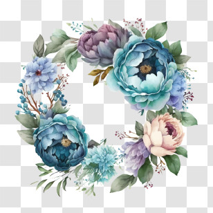 Watercolor Peony
 - Peony Floral Wreath In Watercolor Style Transparent PNG