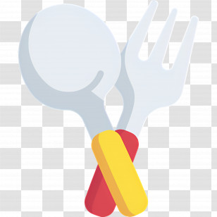 Fork Spoon - Crossed Spoon And Fork Transparent PNG
