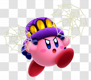 Spider - Pink Character With Spider Webs Transparent PNG