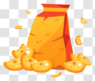 Chips Bag - Crispy Potato Chips In A Bag Transparent PNG