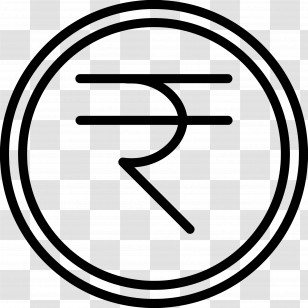 Rupees Symbol - Rupee Currency Symbol Transparent PNG