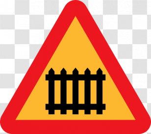 Rail Transport Traffic Sign Level Crossing Train Clip Art Warning Vector Transparent Png