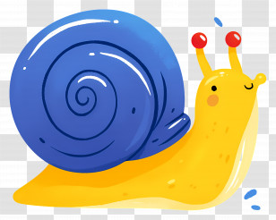 Cute Snail - Cute Cartoon Snail Transparent PNG