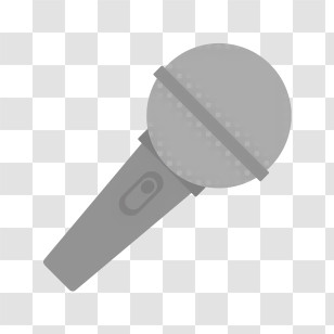 Icon - Gray Microphone With Switch Transparent PNG