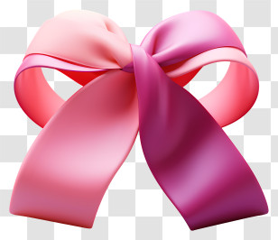 Pastel Ribbon - Elegant Pink Bow Ribbon Decoration Transparent PNG