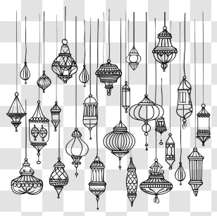 Islamic Lamp - Decorative Hanging Lanterns Transparent PNG
