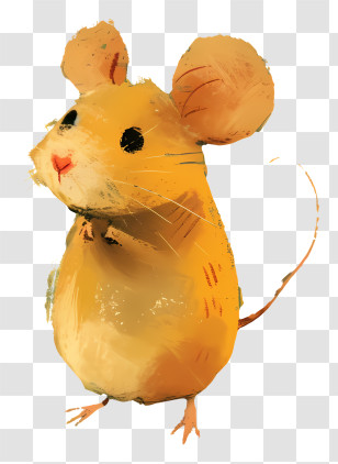 Cute Mouse - Adorable Cartoon Mouse Illustration Transparent PNG