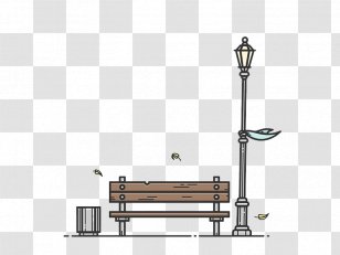 Bench Chair Park Illustration - Designer - Material Transparent PNG