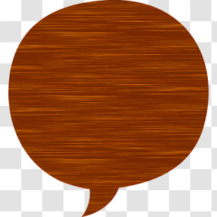 Speech Bubble - Wooden Speech Bubble Design Transparent PNG