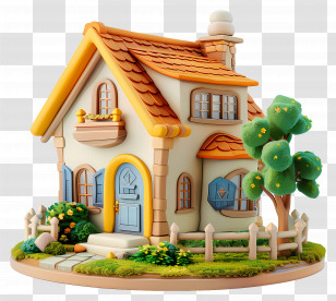 Real Estate House - Beautiful And Cute Doodle House Illustration Transparent PNG