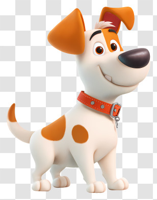 Dog Mascot - Cartoon Dog With Collar Transparent PNG