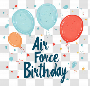 Air Force Birthday - Air Force Birthday Celebration Transparent PNG
