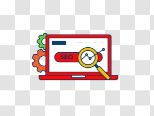 Icon - SEO On Laptop For Digital Marketing Transparent PNG