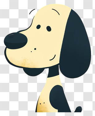 Snoopy - Cartoon Black And White Dog Illustration Transparent PNG