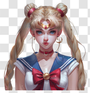 Sailor Moon - Beautiful Anime Character Illustration Transparent PNG