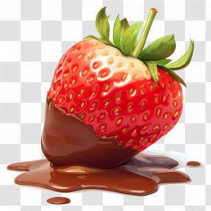 Chocolate Covered Strawberries - Chocolate Dipped Strawberry Transparent PNG