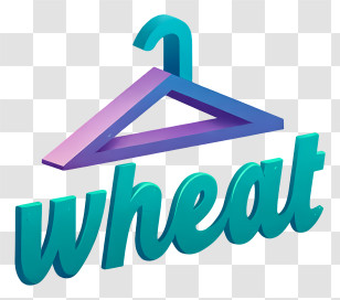 Wheat - Wheat Teal Hanger Logo Transparent PNG