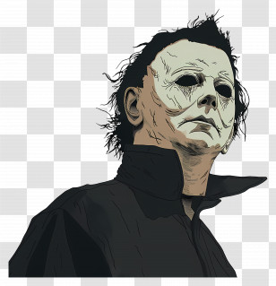 Michael Myers - Creepy Masked Character In Black Coat Transparent PNG