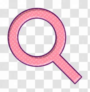 Find Icon Lens Magnifier - Search - Material Property Pink Transparent PNG