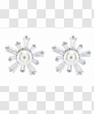 Earring Body Jewellery Silver Diamond Transparent PNG