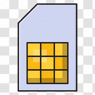 Phone Memory - Gray SIM Card Icon Transparent PNG