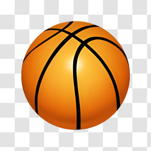 Icon - Orange Basketball For Sports Enthusiasts Transparent PNG