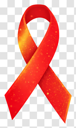 Red Ribbon - Red Awareness Ribbon Icon Transparent PNG