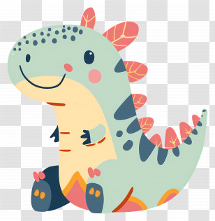 Cute Dinosaur - Cute Cartoon Dinosaur Transparent PNG