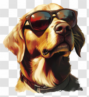 Sunglasses - Cool Dog Wearing Sunglasses Transparent PNG